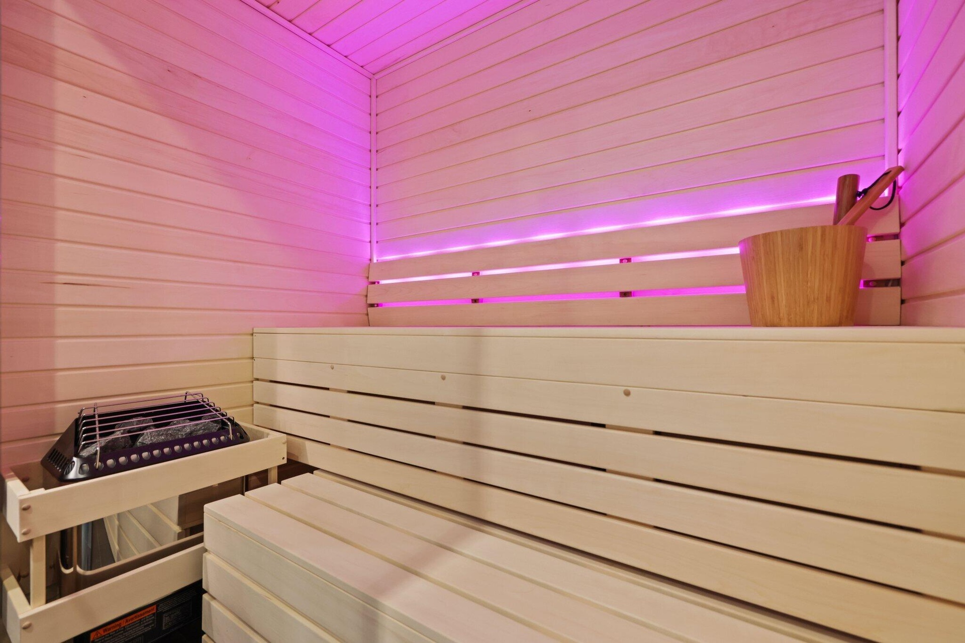 Custom built walk in Sauna