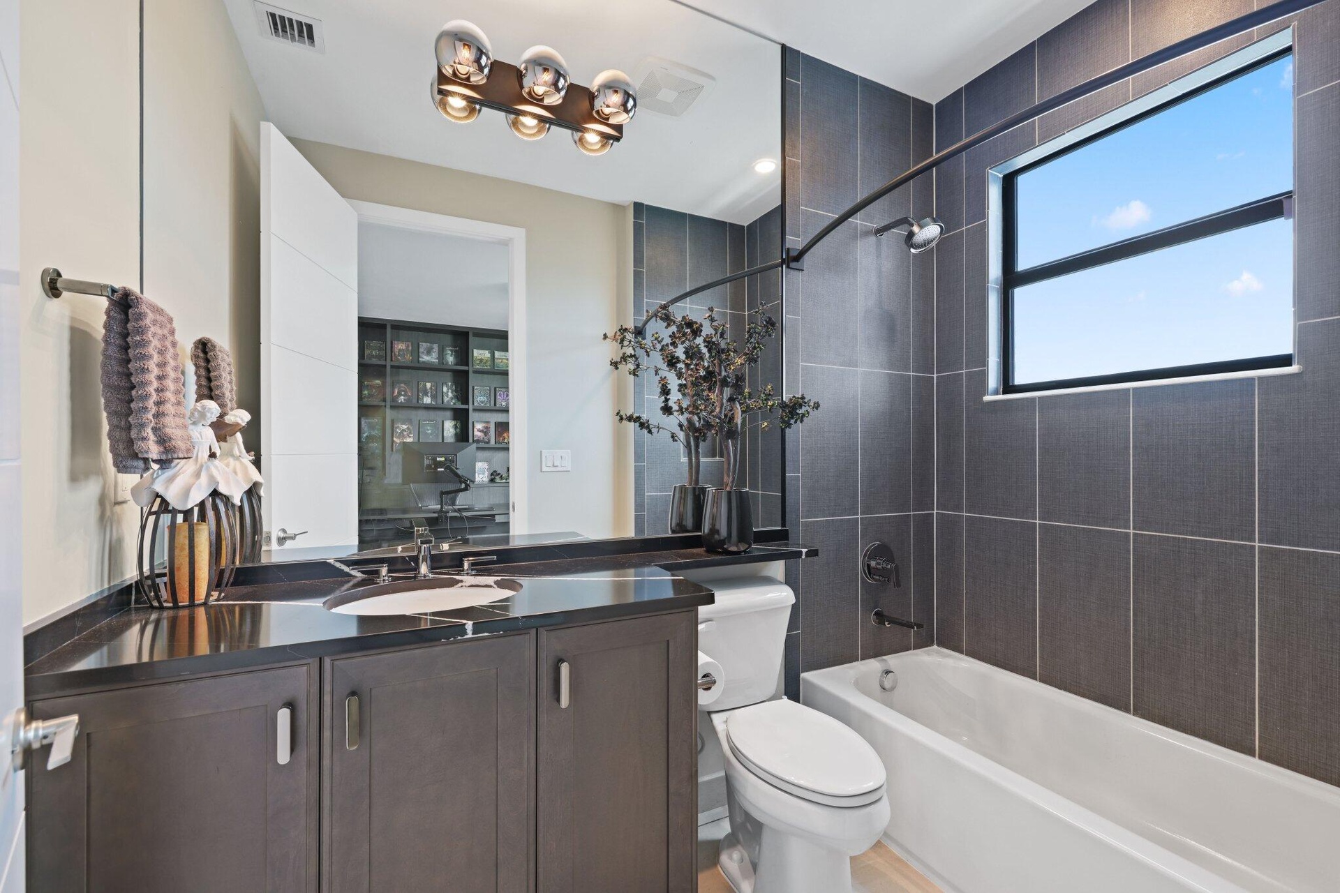 Upgraded finishes w mirrors, counters, cabinets and harware on all bathrooms