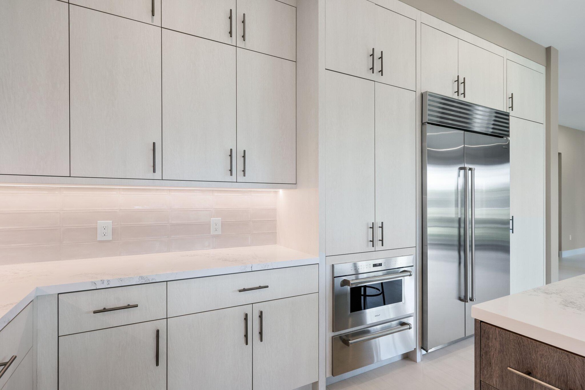 Coffee Cabinet with fold in doors.