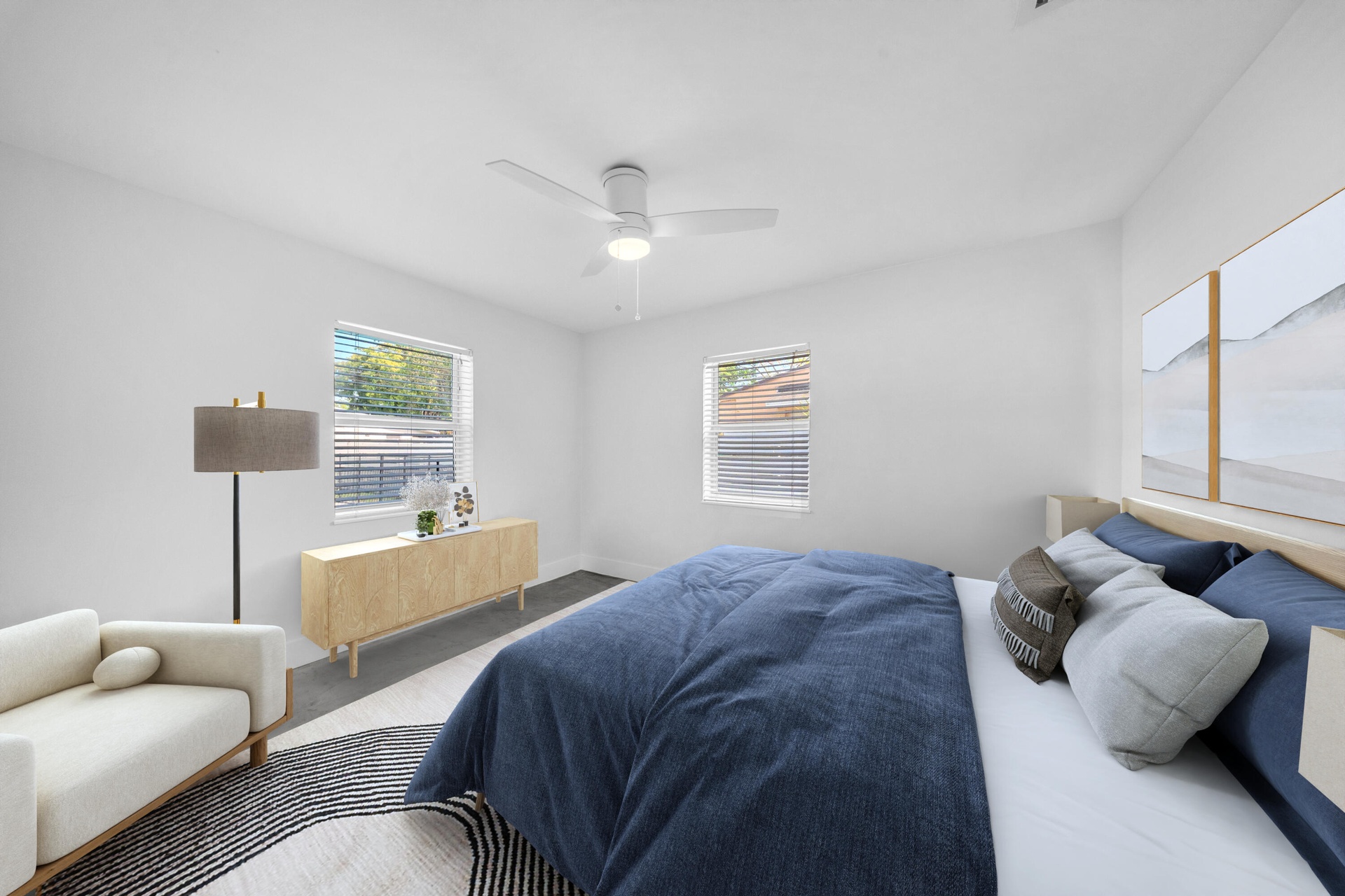 Master Bedroom staged