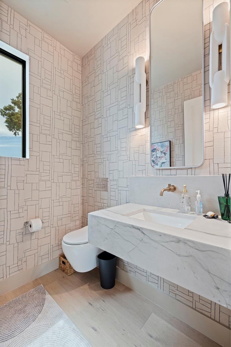 1/2 Bath connected to main living area