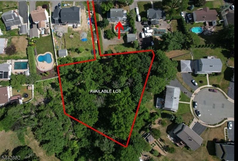 outline of buildable lot