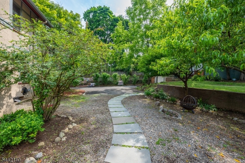 two tiered backyard