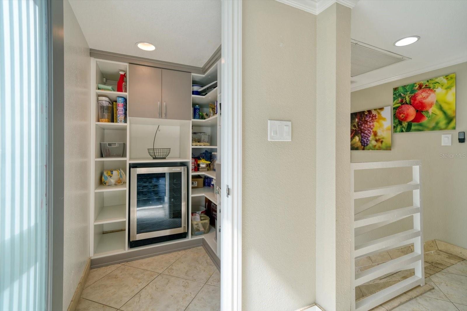 Upstairs Pantry Storage Room