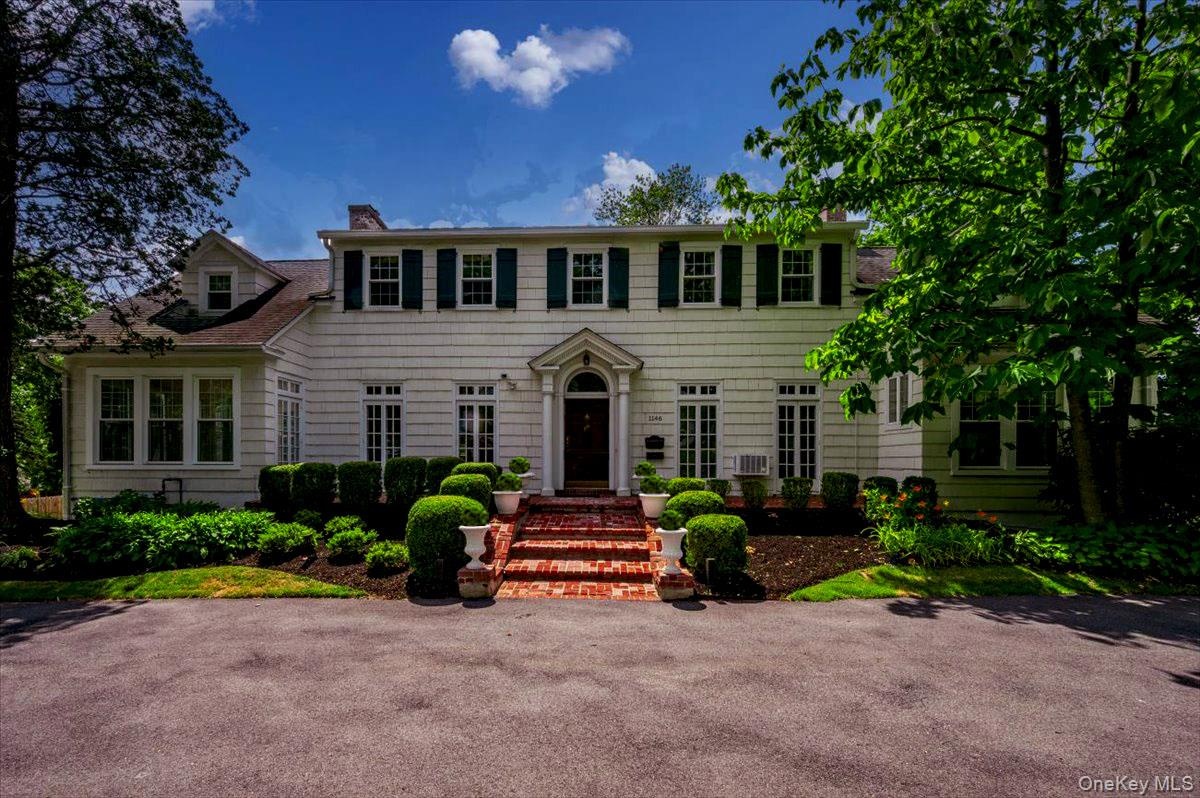 Impressively large circular driveway