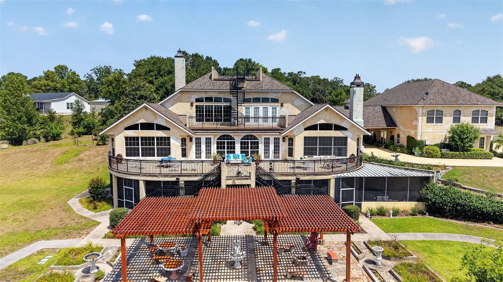 Aerial of Home and a Gardens