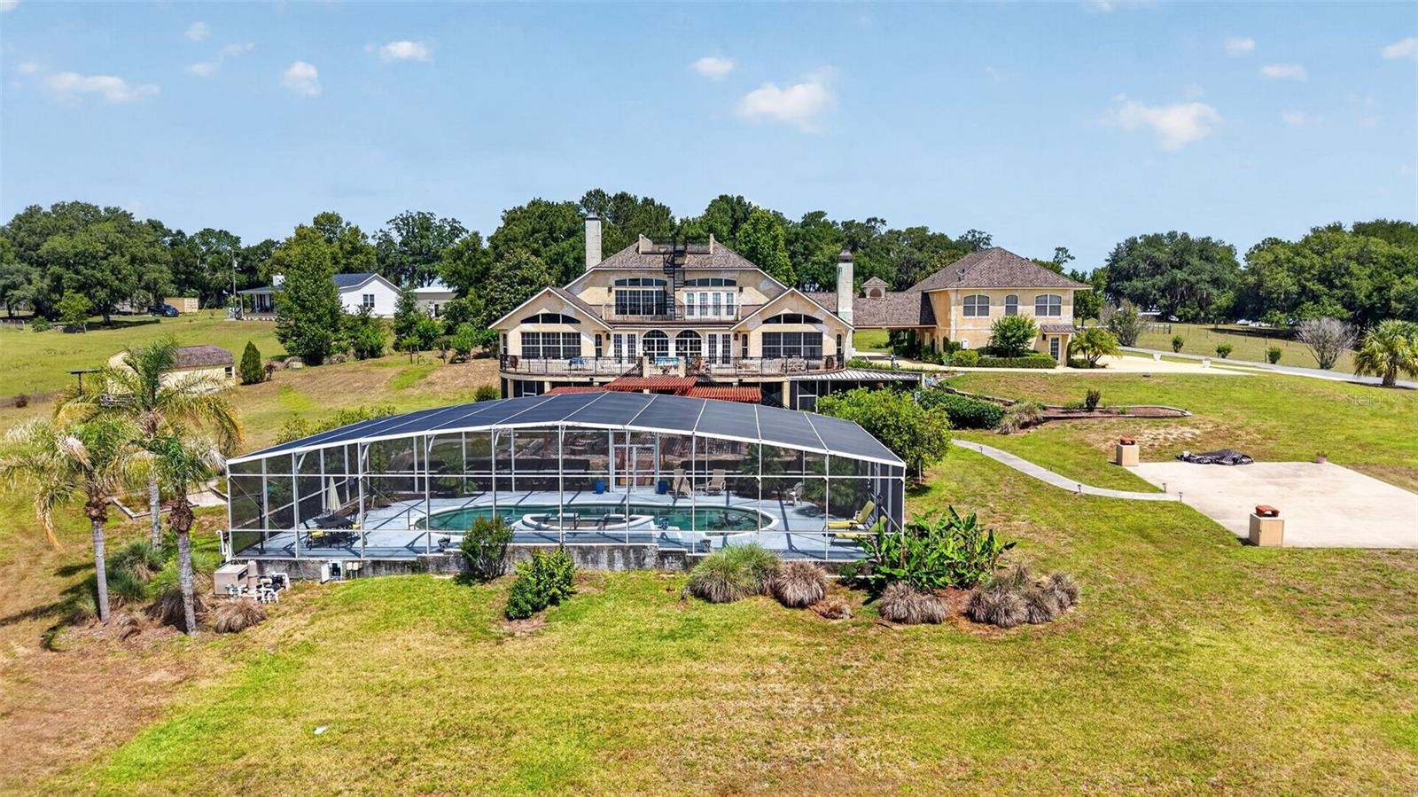 Rear aerial view Home