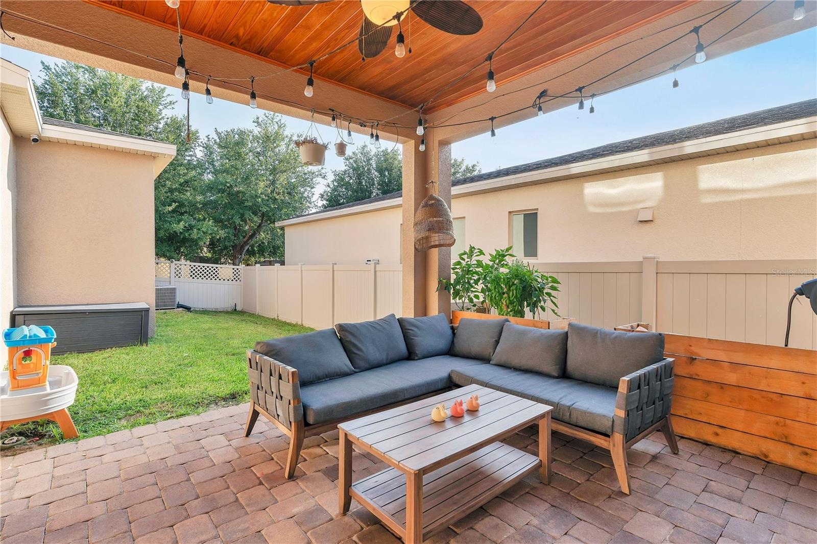 Covered outdoor back Patio