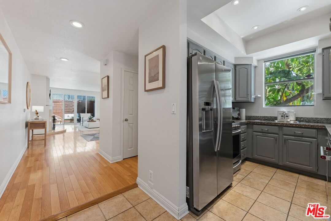 Kitchen with a stainless steel