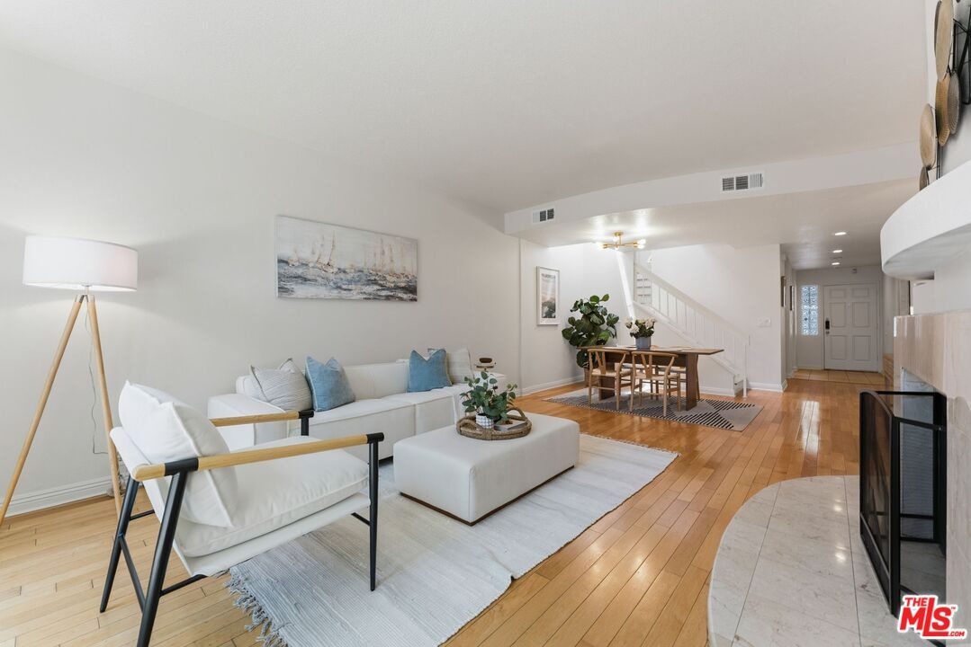 Open-concept living and dining