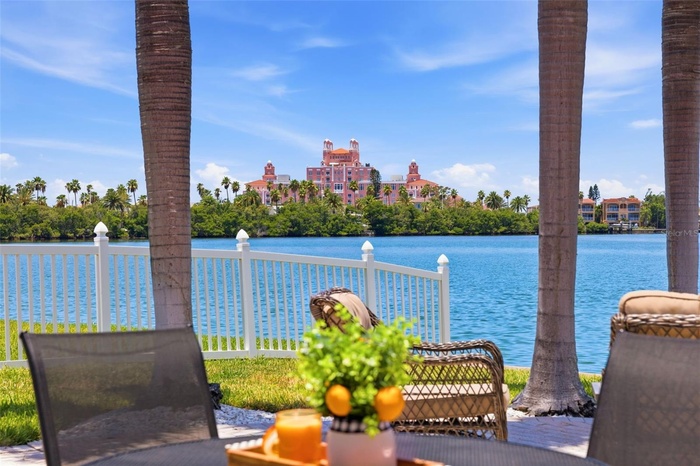 Backyard view of waterway and The Don CeSar.