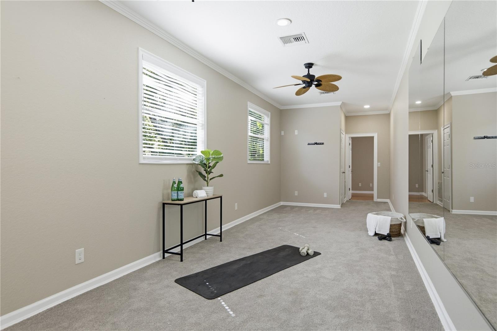 Former Gym room with Laundry