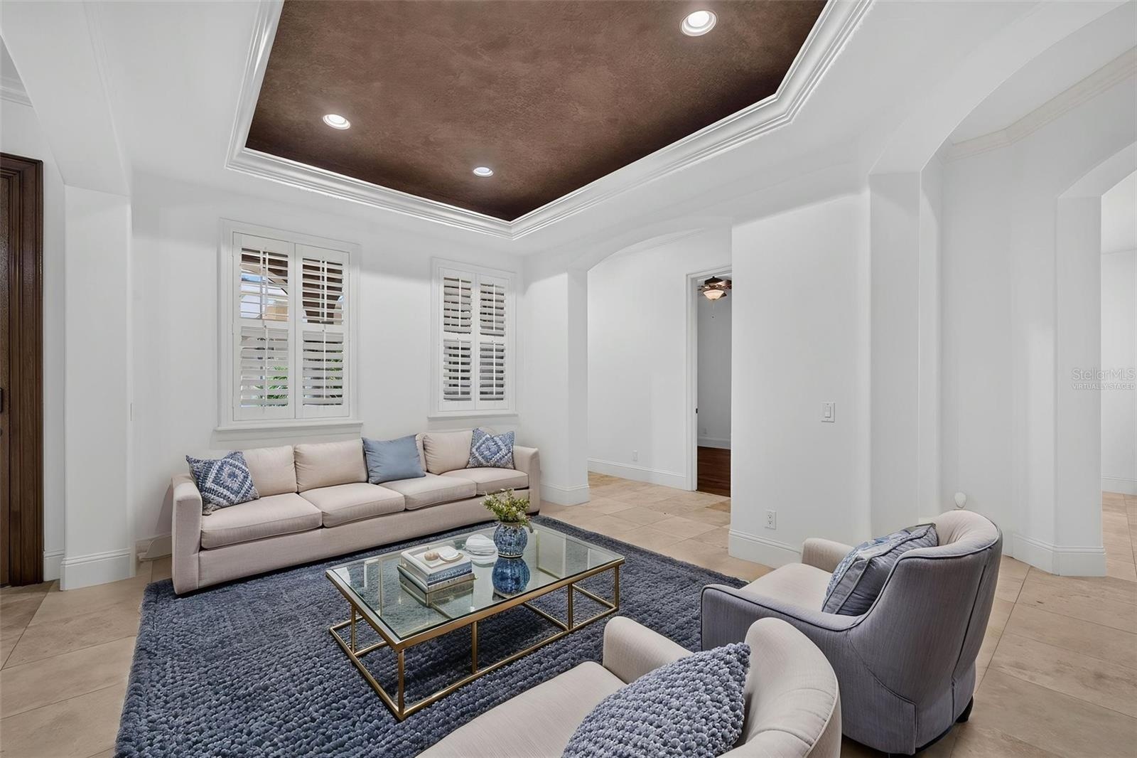 Virtually Staged Living Room
