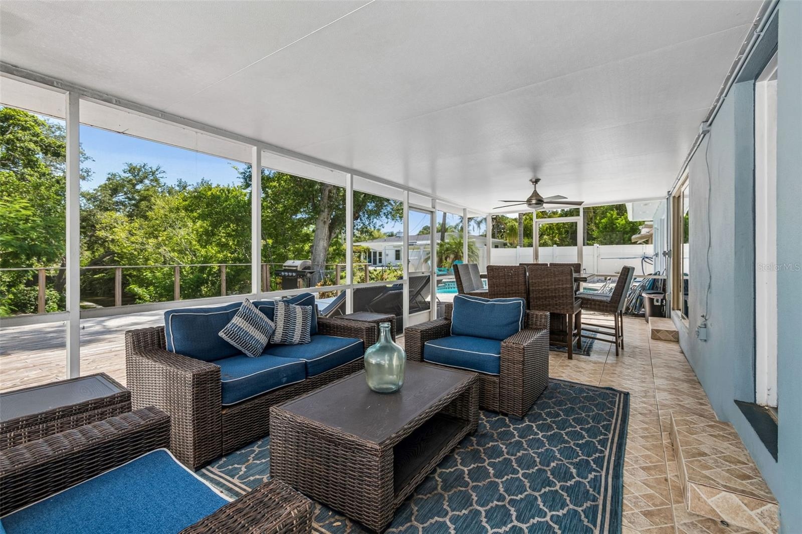 Back screened-in lanai