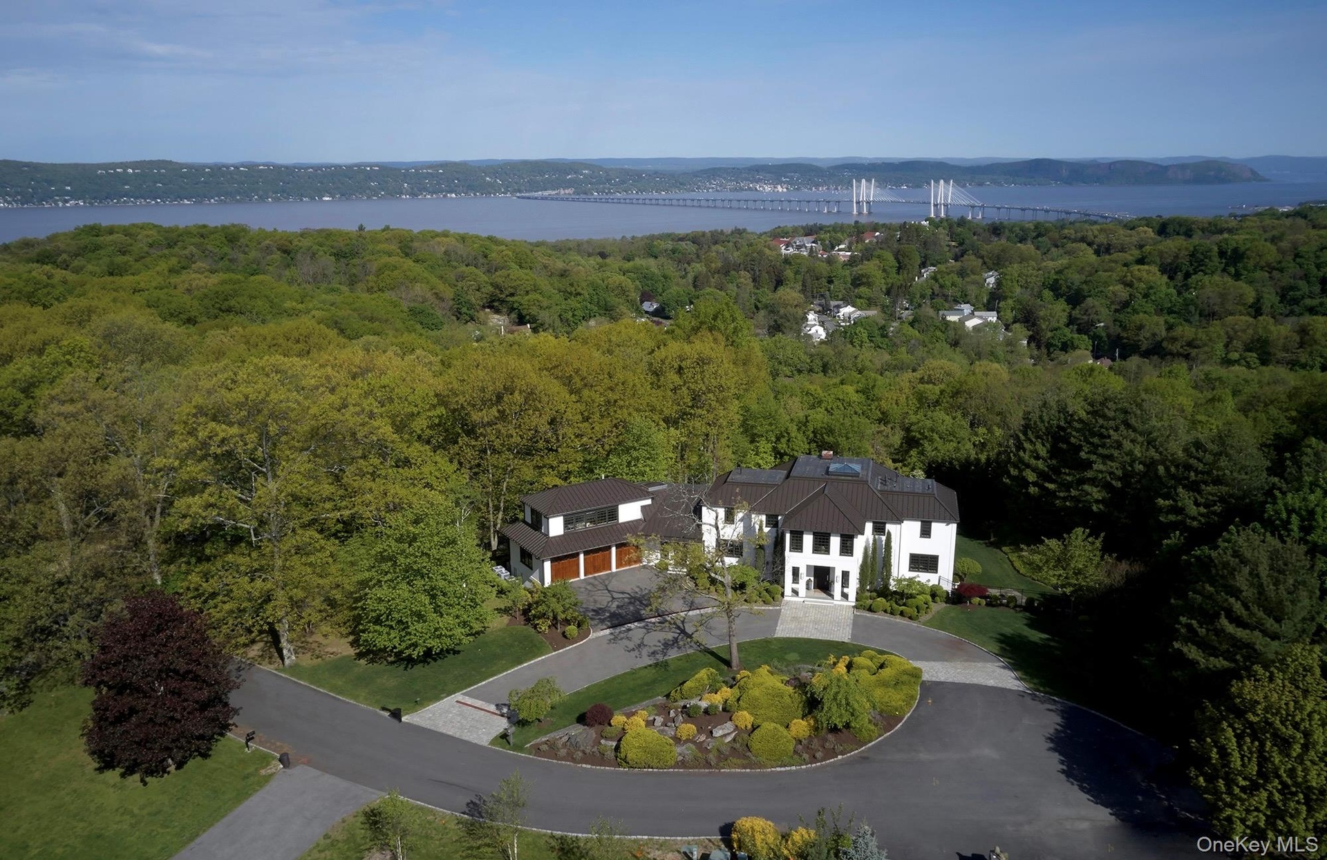 A coveted hilltop location overlooking the Hudson river valley.