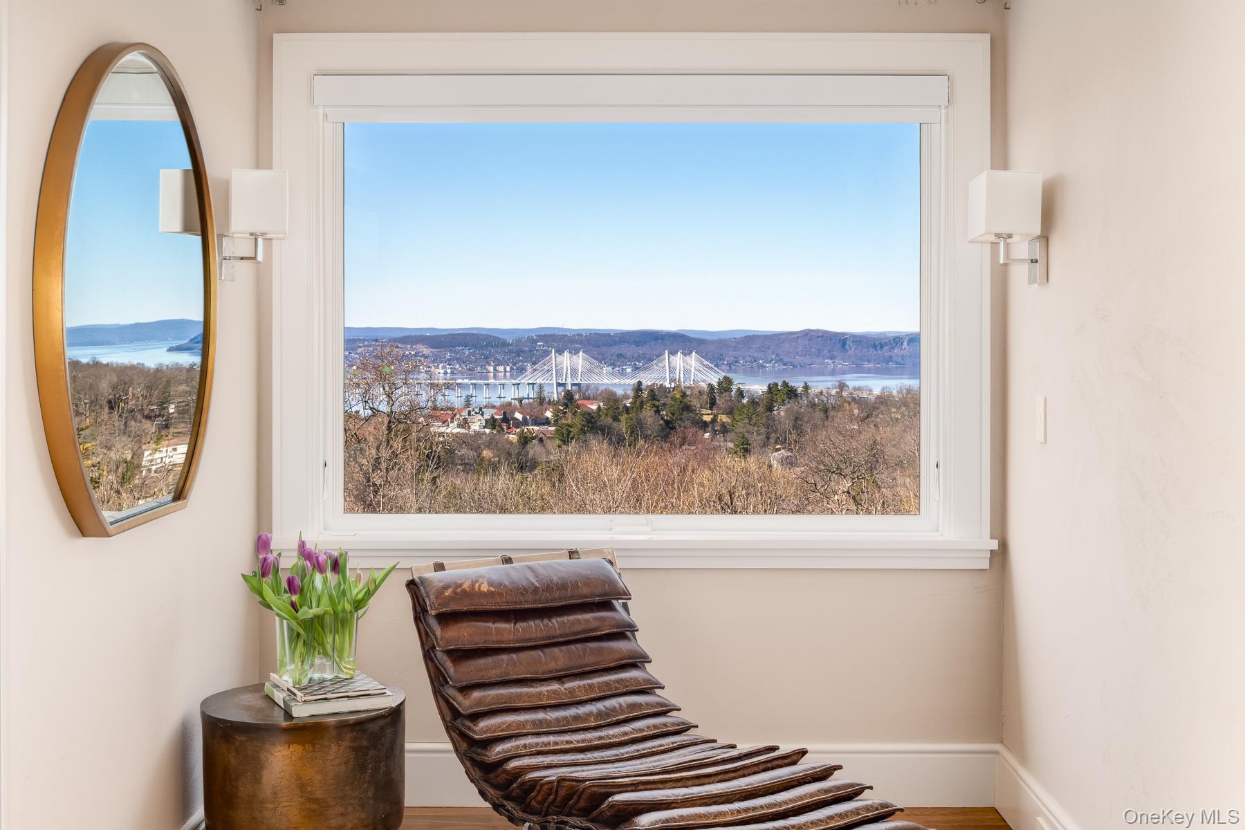 The sitting/dressing area completes the primary suite.