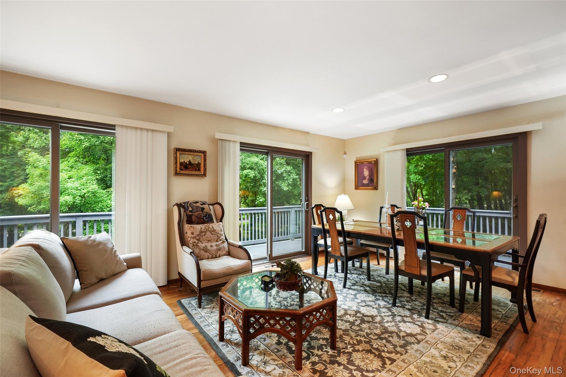Dining room area and formal living room