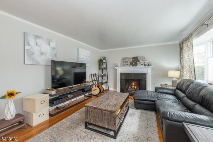 Living Room, gas fireplace