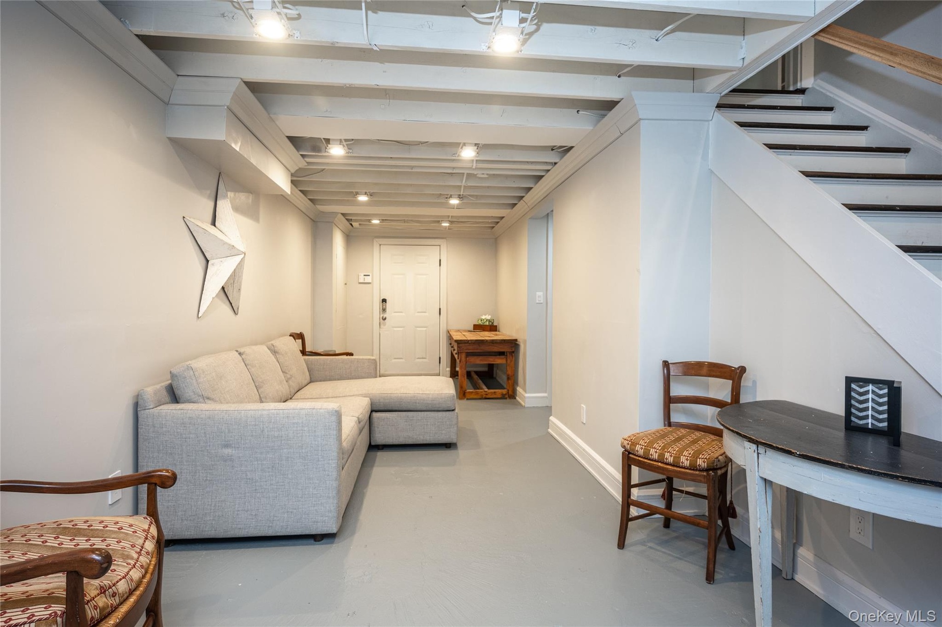 Lower Level with Door to Garage and Plenty of Storage Space