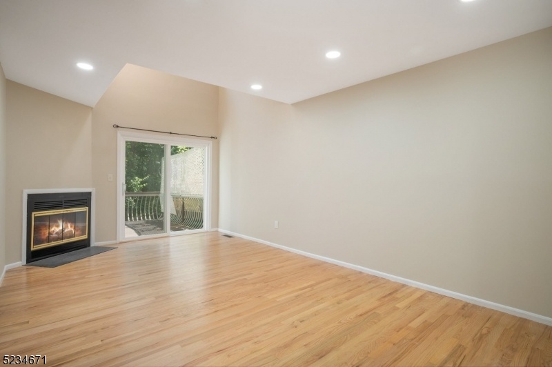 Living room with fireplace