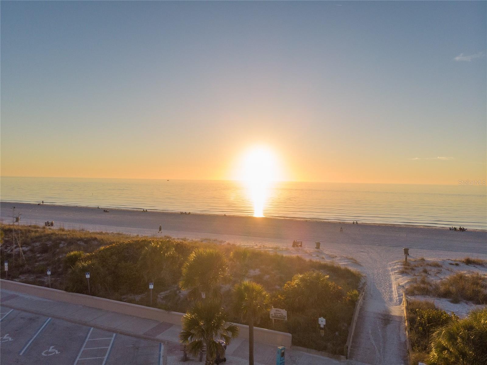Sunset View From Beach Access.
