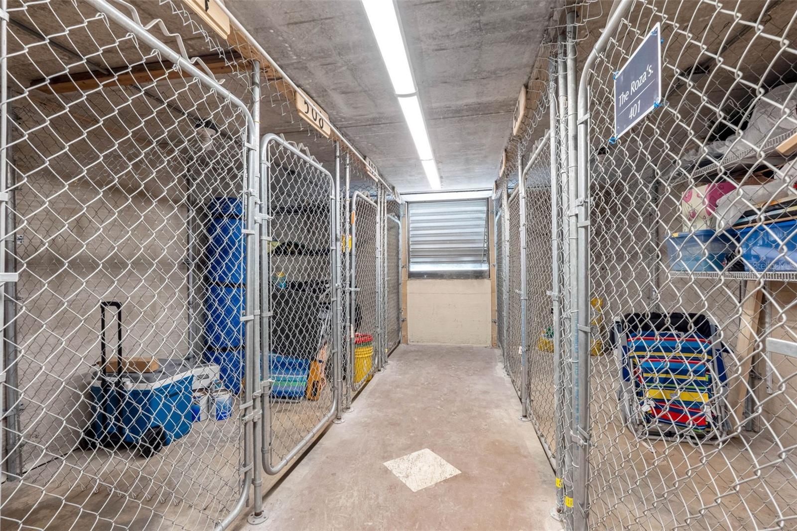 ... Unit 403 Conveys with a Storage Bin - Last Bin of Left.. There is also another Storage Bin By Parking Spot.