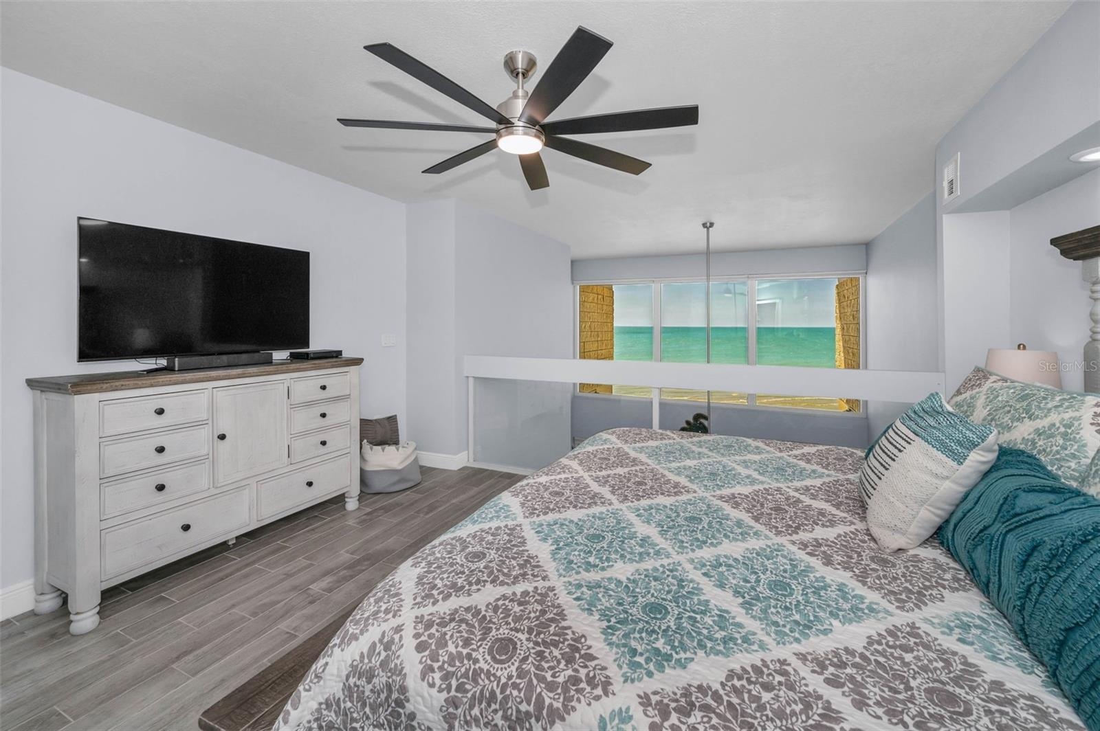 .. Master Bedroom  Looking Out Towards Water View..Photo #4.