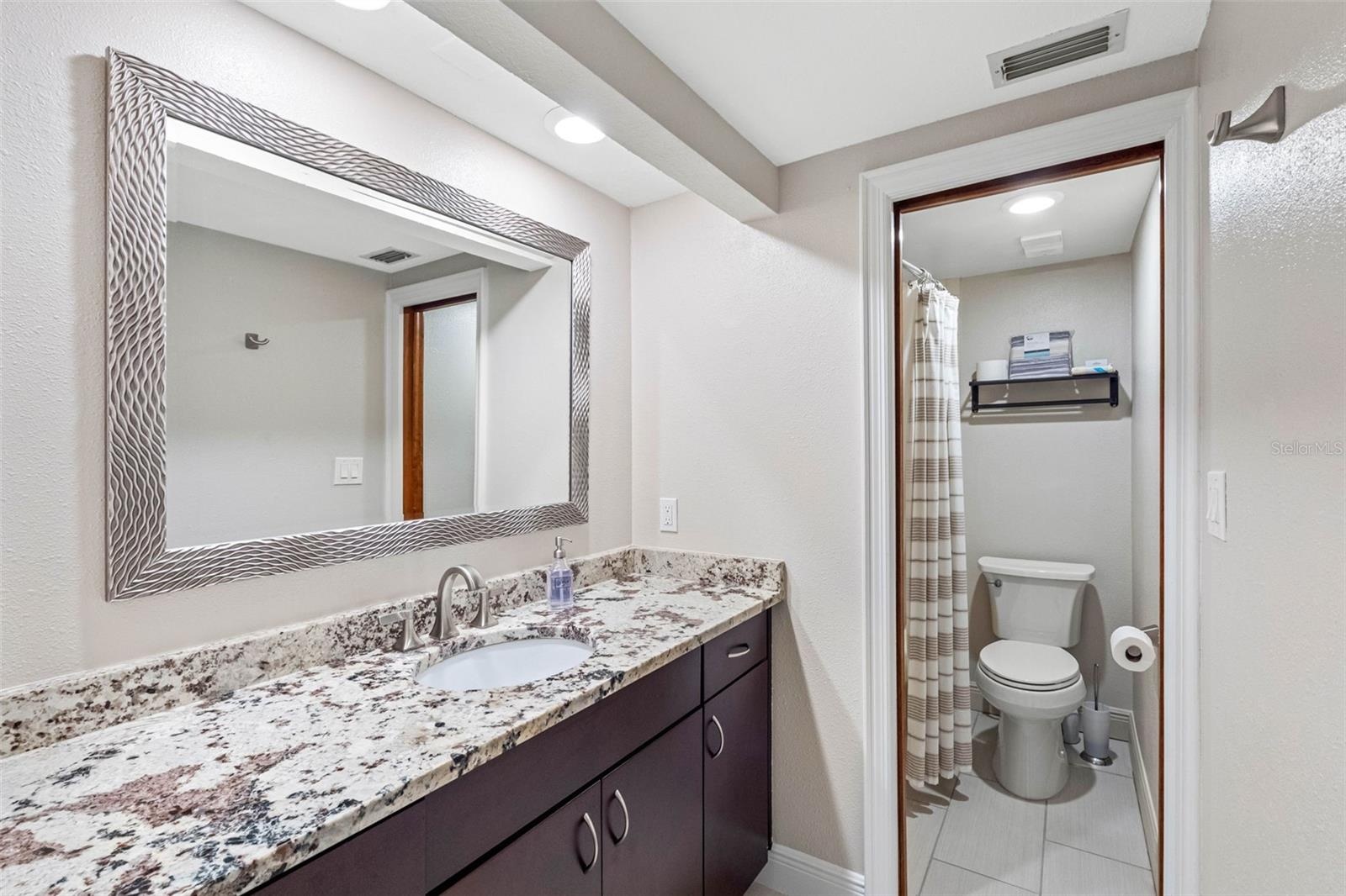 ... Second Floor Main Guest Bedroom Comes En- Suite with It's Private Bathroom. Floorplan Allows Your Guest To Have  Private Access From the 5th Floor