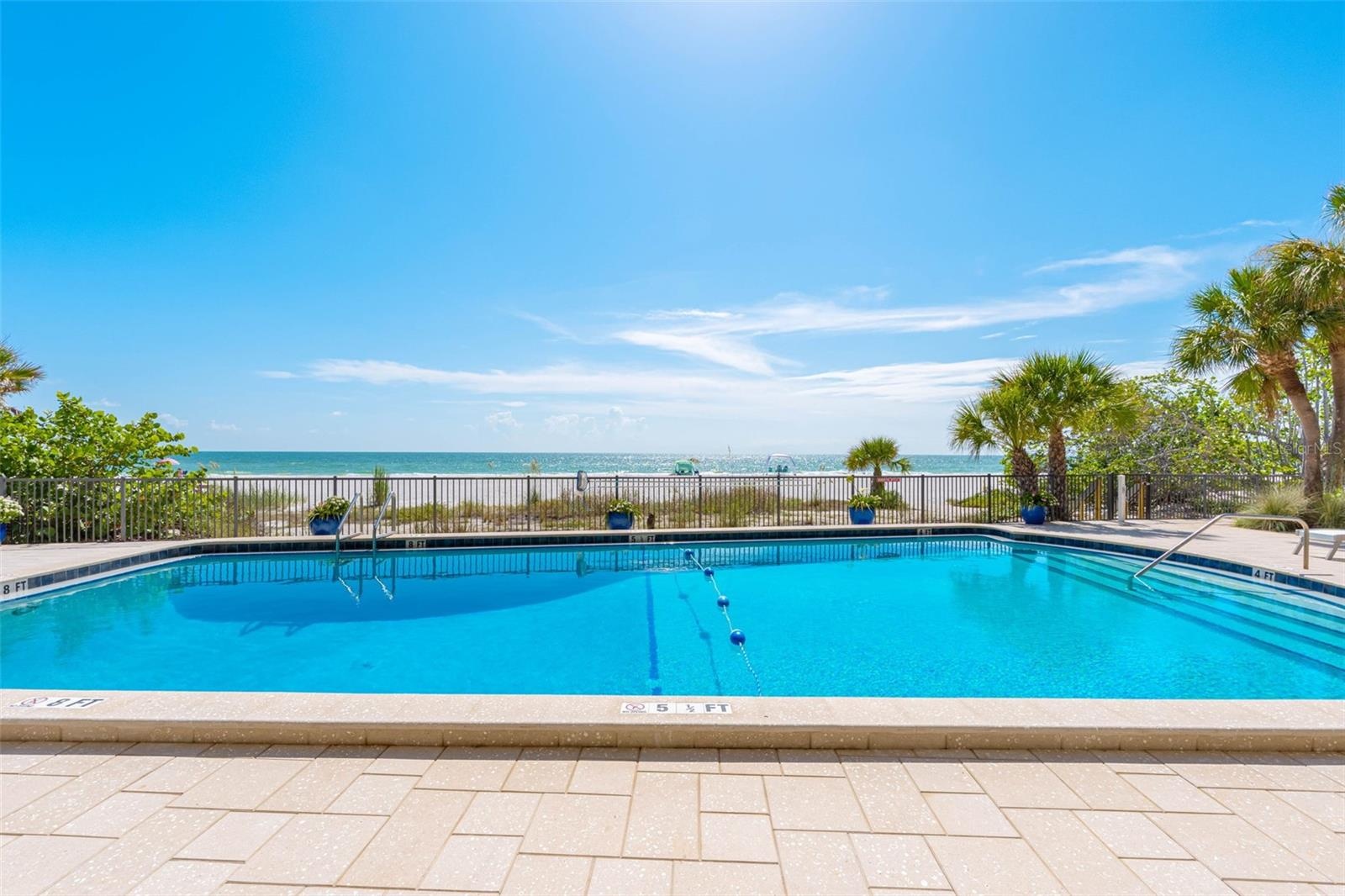 ... All New Tiles Surround the Pool Area..
