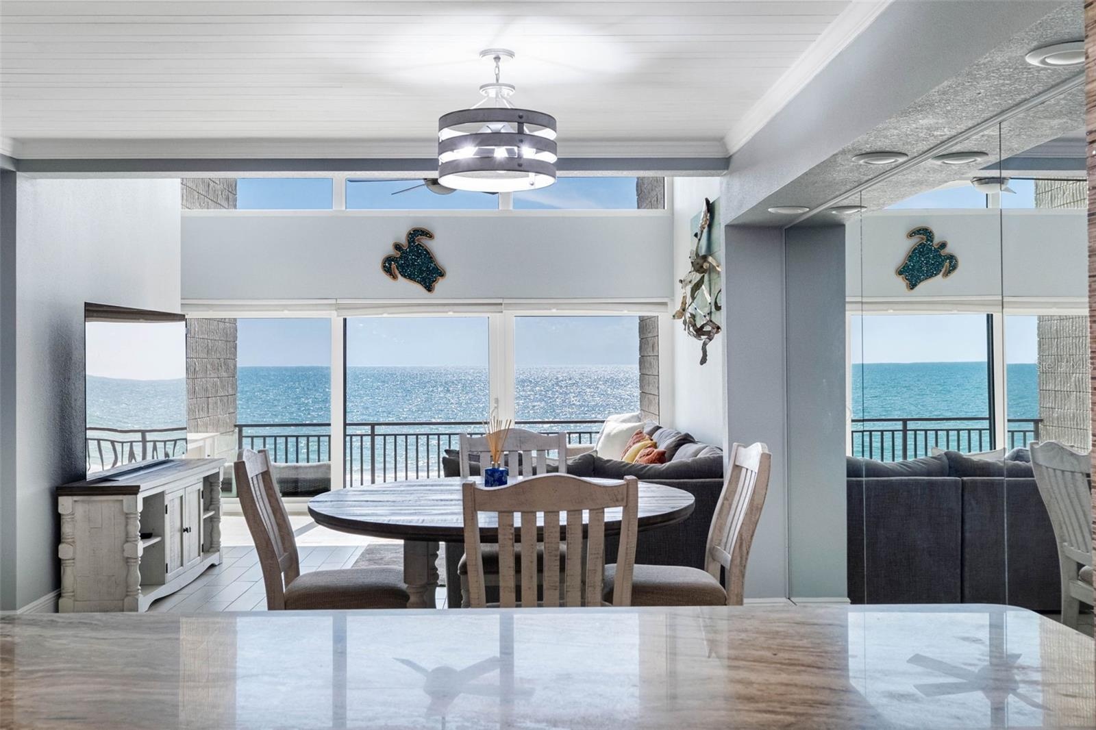 ... Photo from Kitchen Out Towards Gulf Front Balcony..
