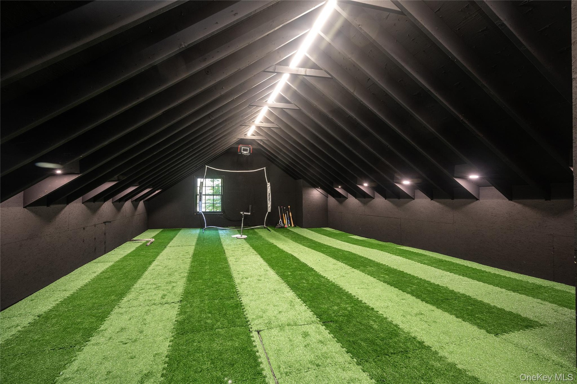 Who says the attic is just for storage? Wiffle ball, anyone?