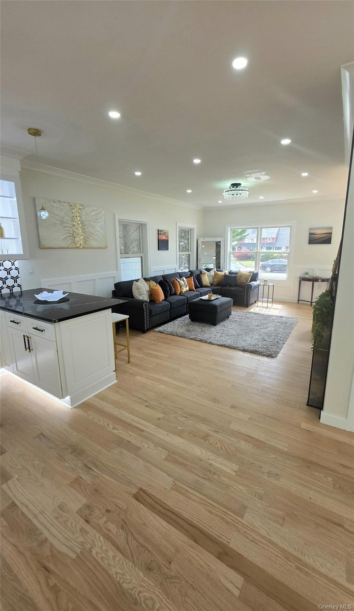 Open Concept to Family room with custom Fireplace!