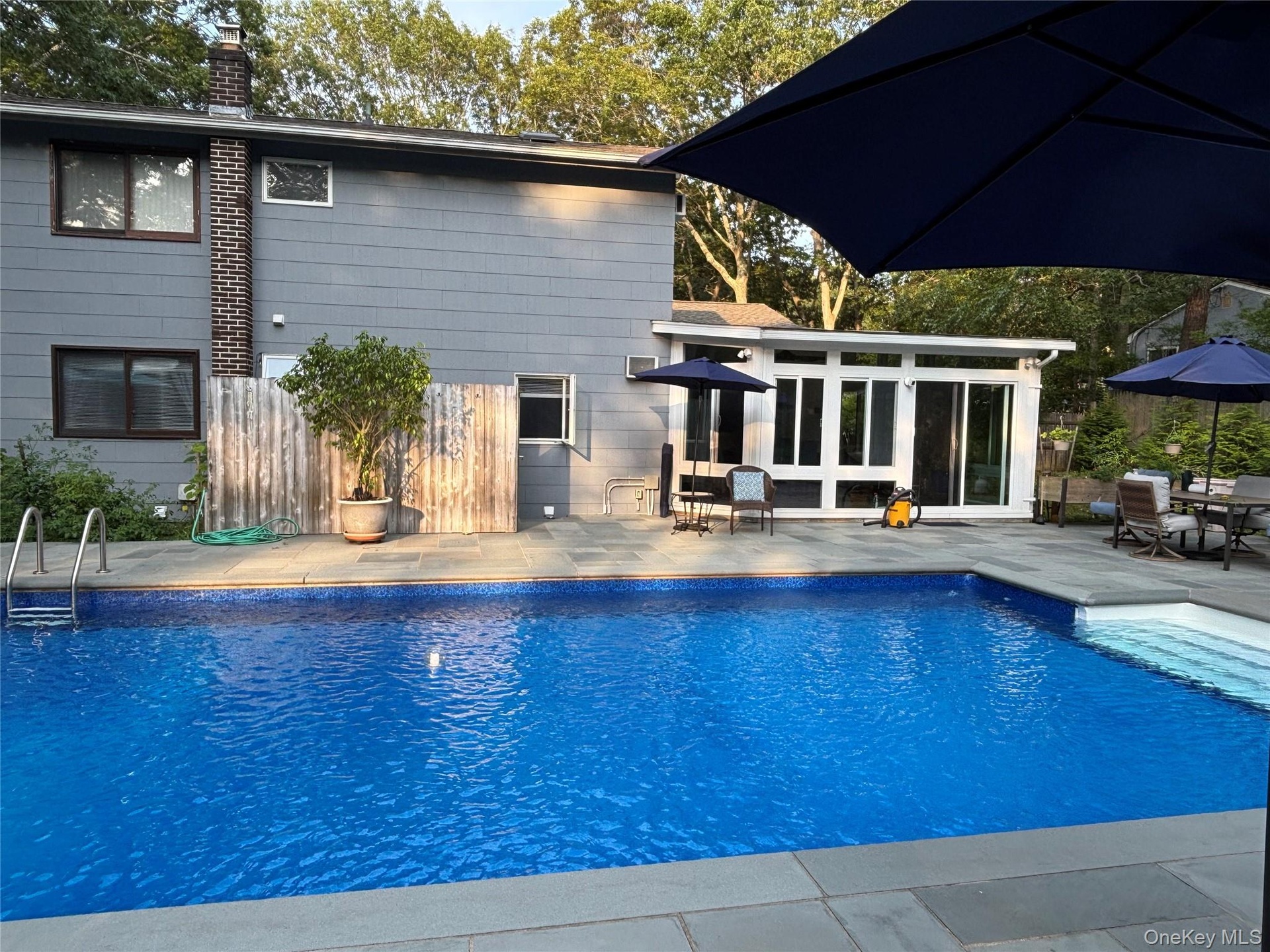 View of the house from the backyard.