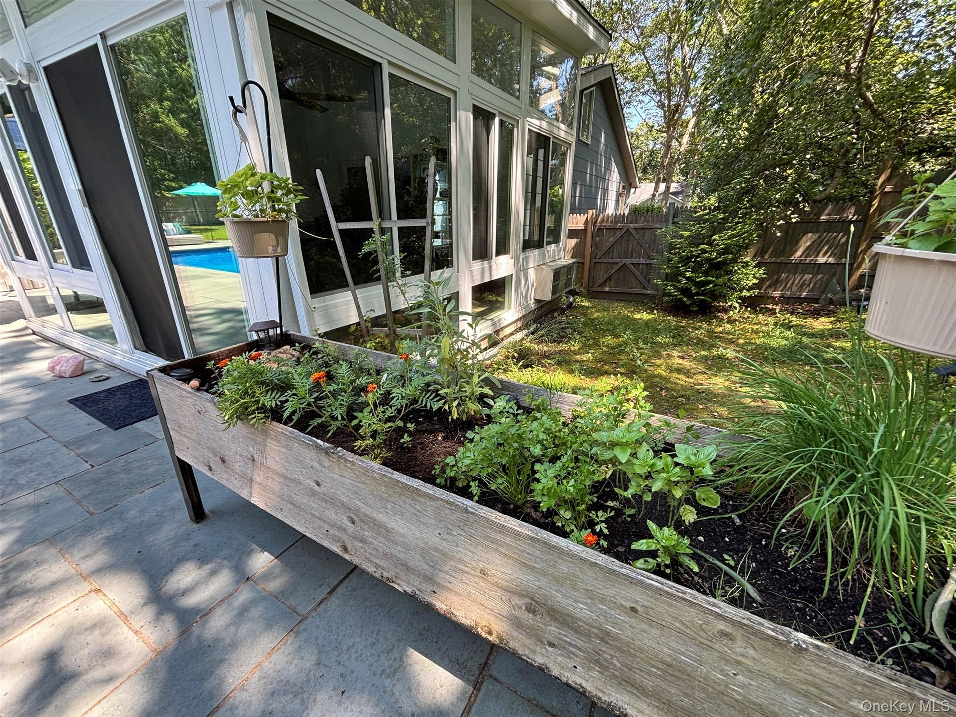 Fresh Herb Garden next to Grill