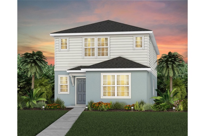 Exterior Design. Artistic rendering for this new construction home. Pictures are for illustrative purposes only. Elevations, colors and options may va