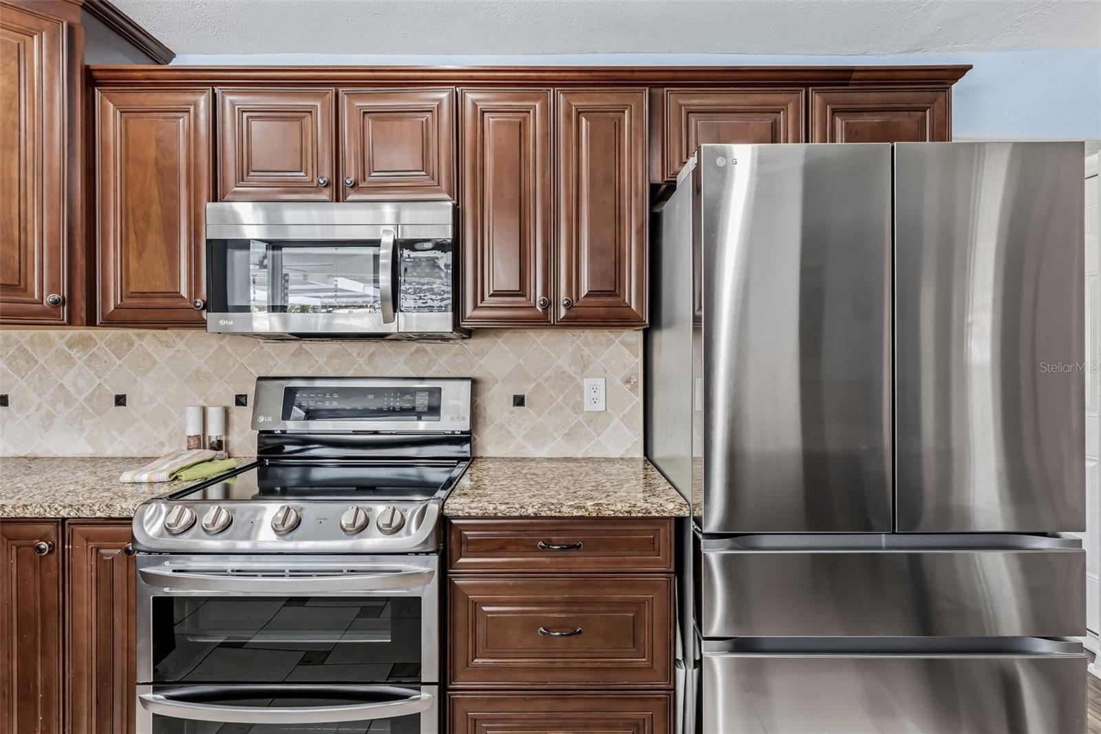 Newer stainless steel appliances