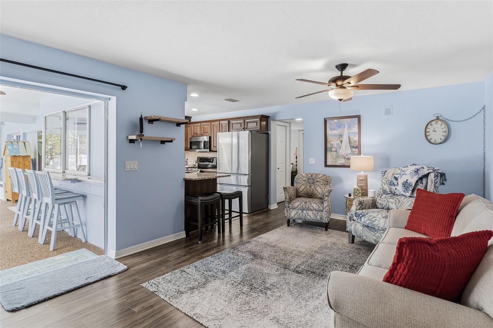 Two separate living spaces