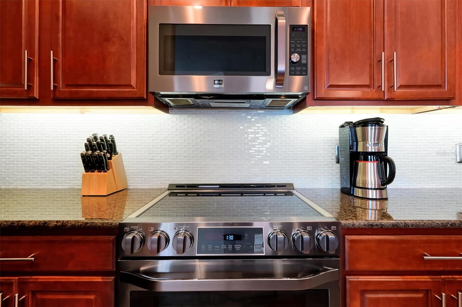 Top of the line range & microwave