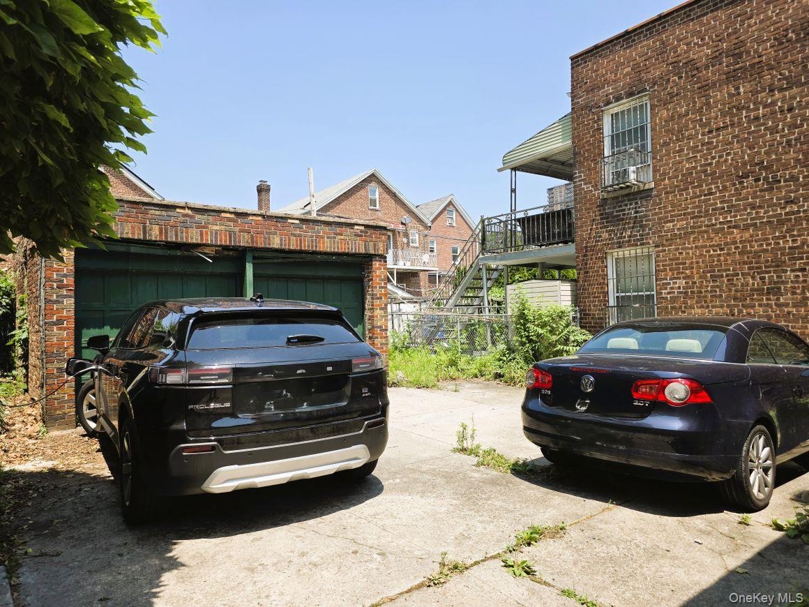 Rear patio.