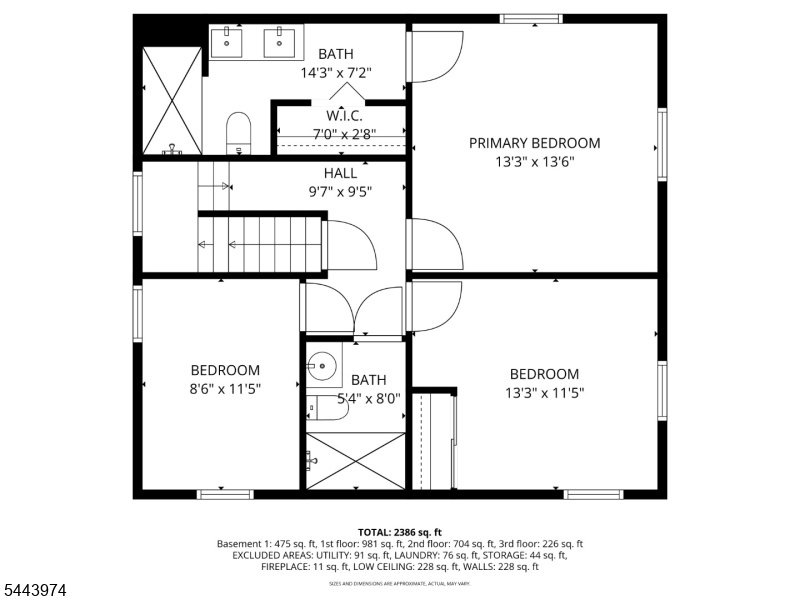 floor plan 2nd level