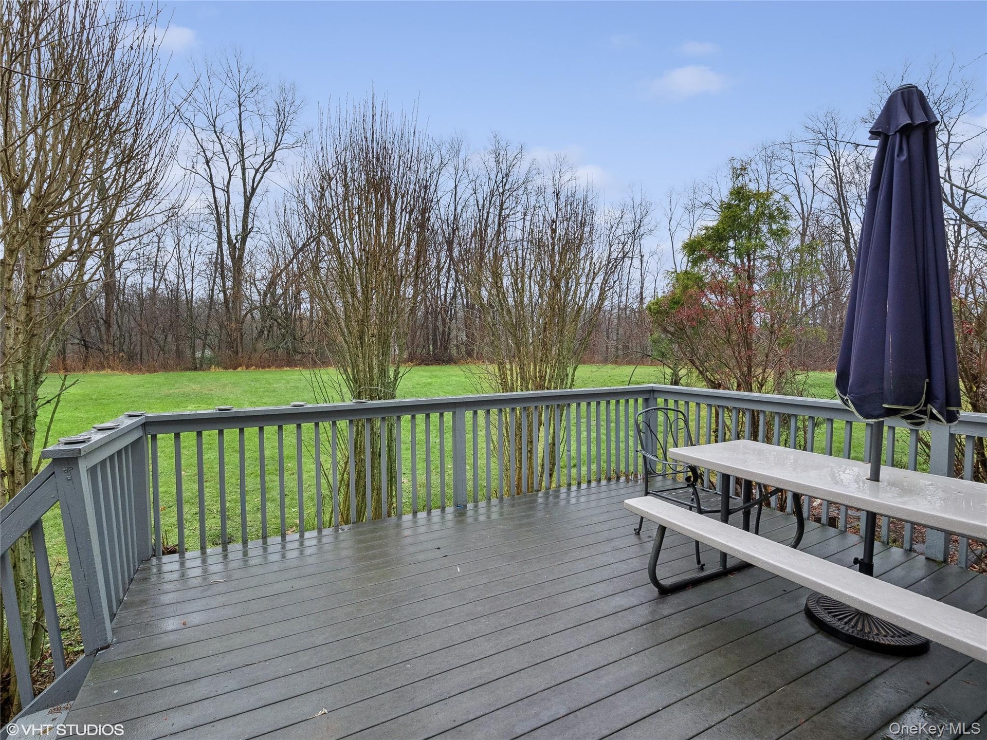 Deck with a yard
