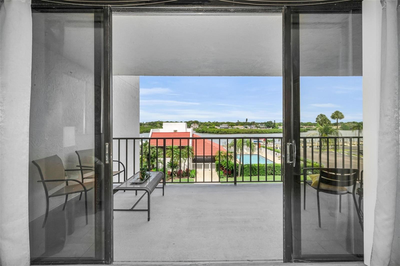 Step out from the Living area onto your waterfront balcony