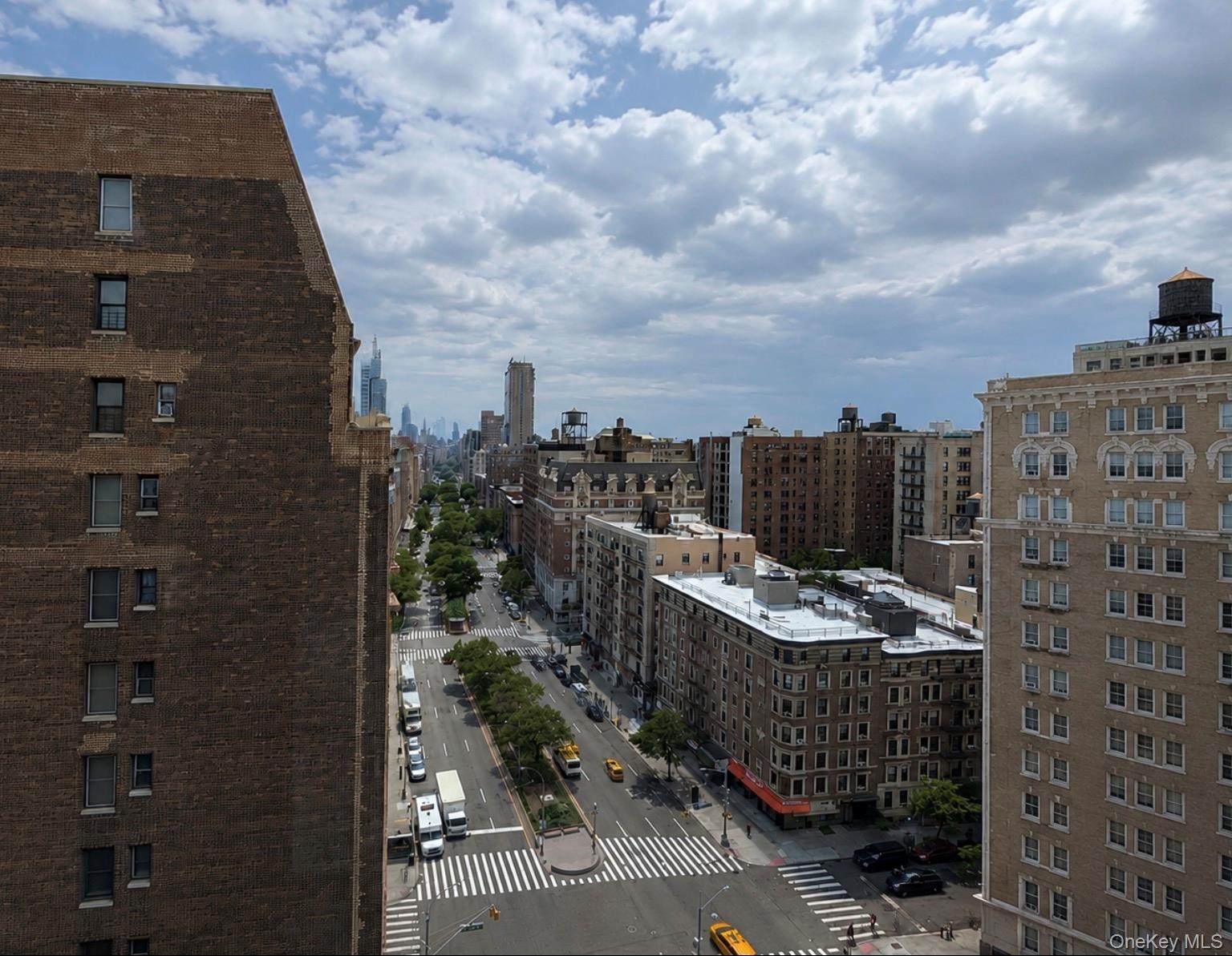 Bedroom view down broadway