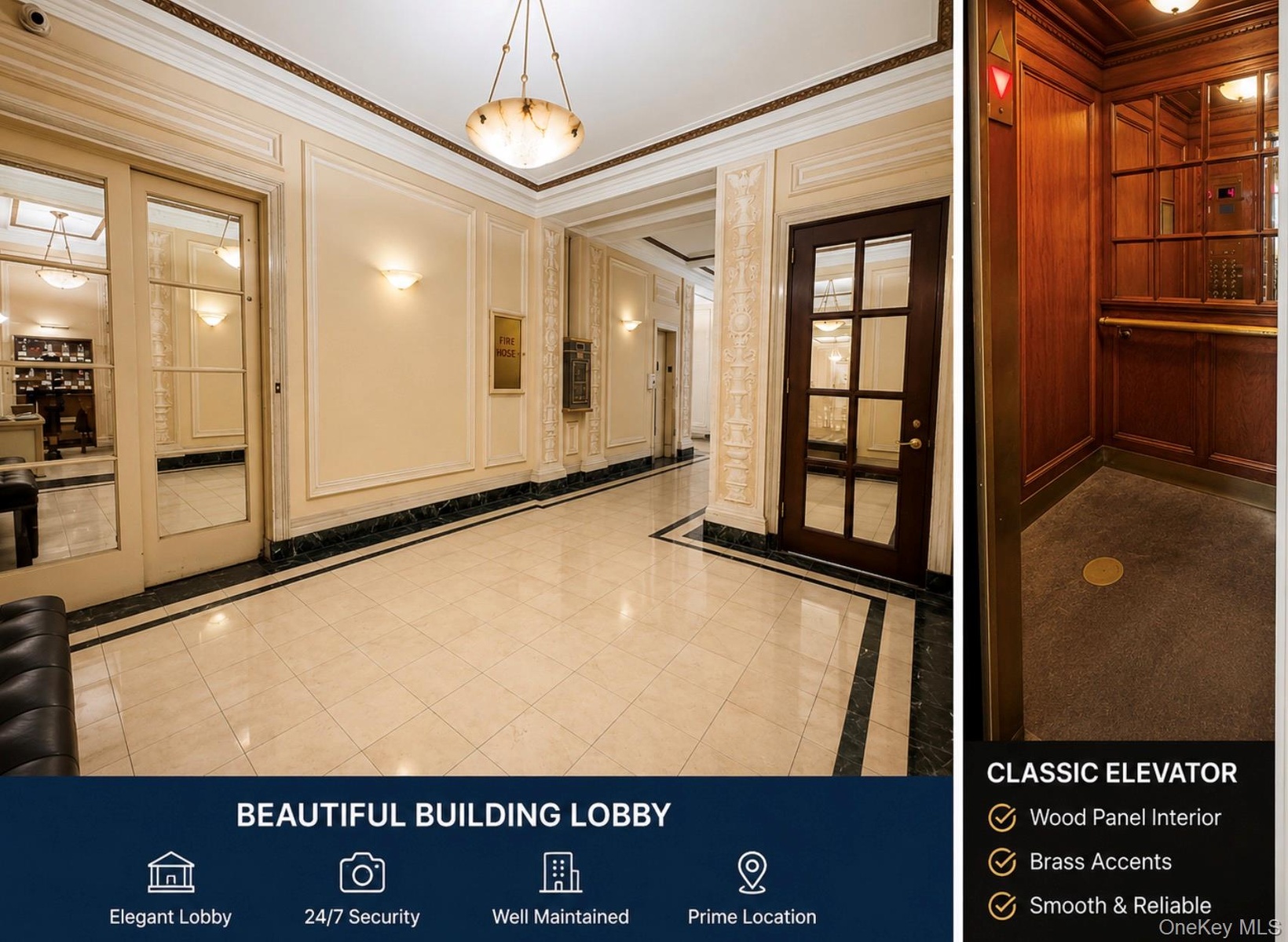Hallway and elevator