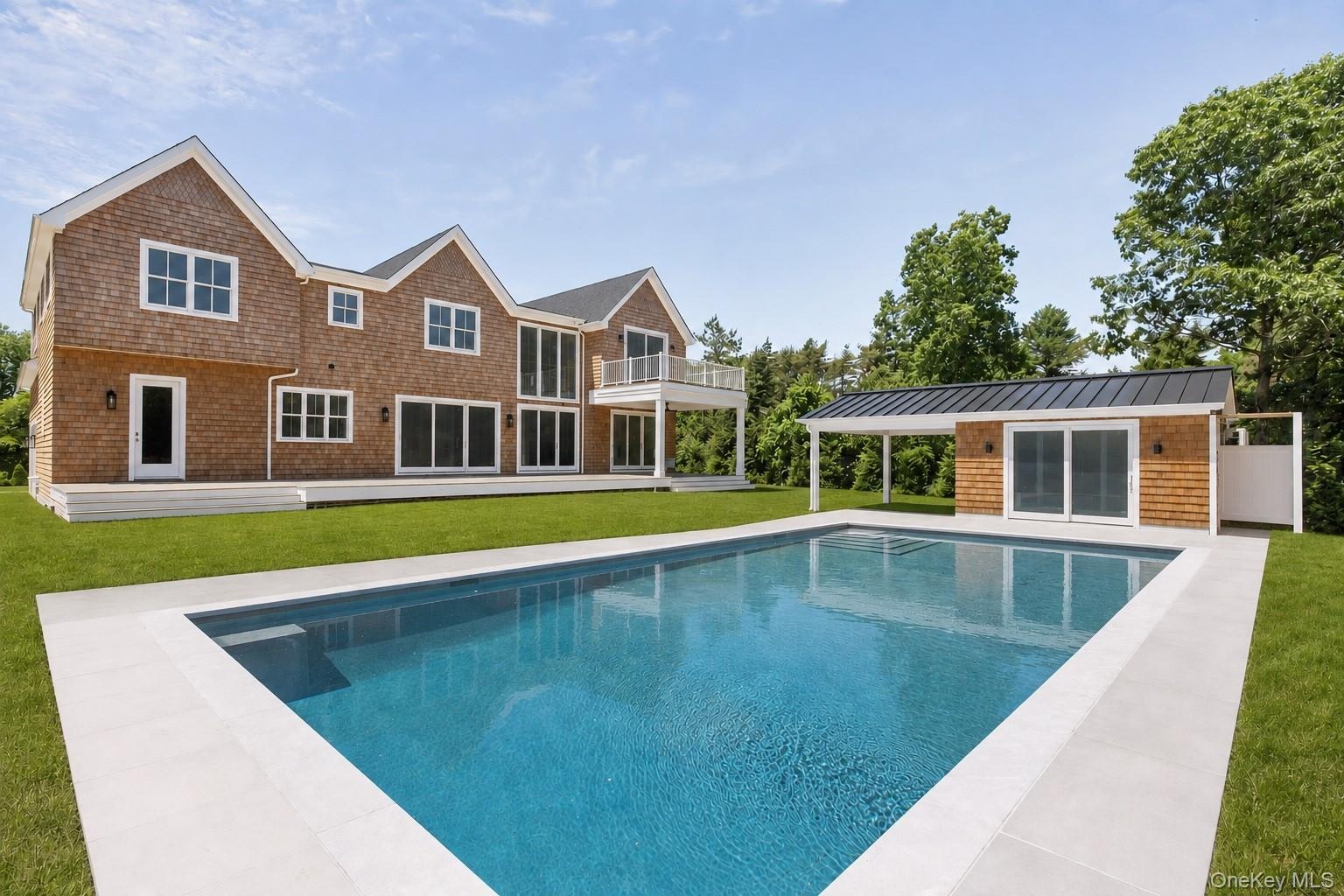 Back with Pool and Pool House