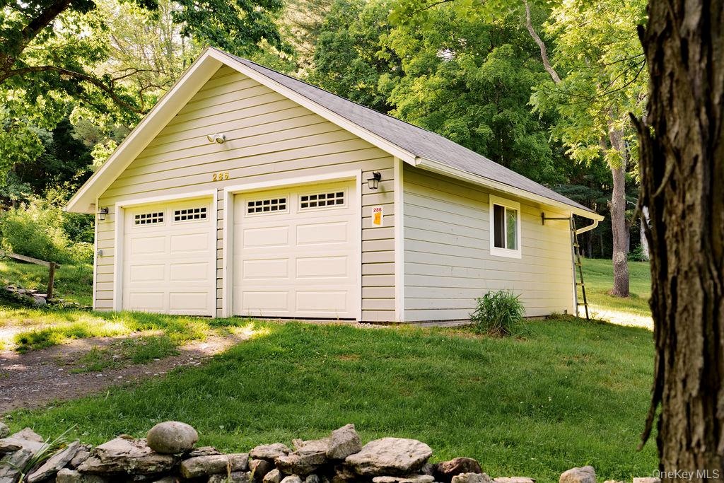 Spacious 2-car detached garage.