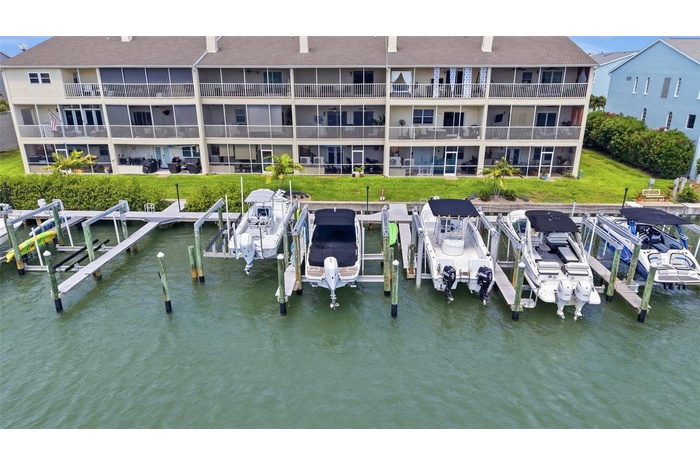 Waterfront Unit with Boat Slip and Lift