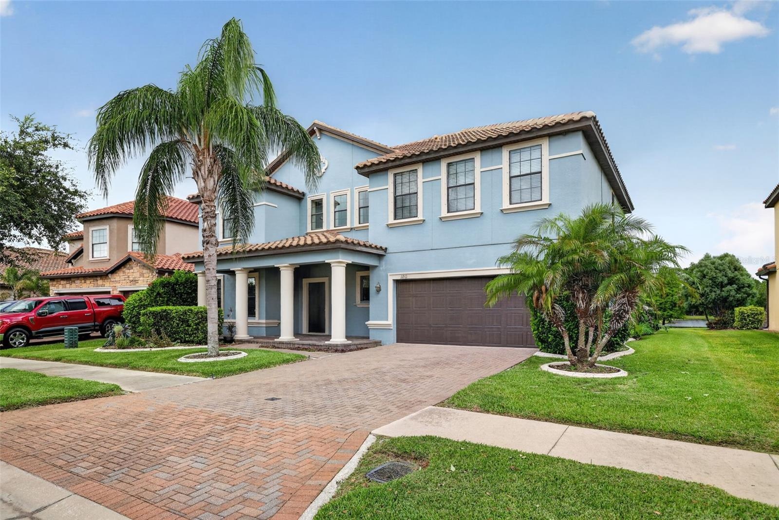 Front of Home. WCI Lennar Home 4 Bed, 2.5 Bath, Flex & Bonus Room, 3-Car Tandem Garage