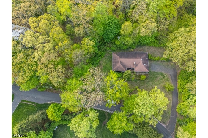 Aerial view of house
