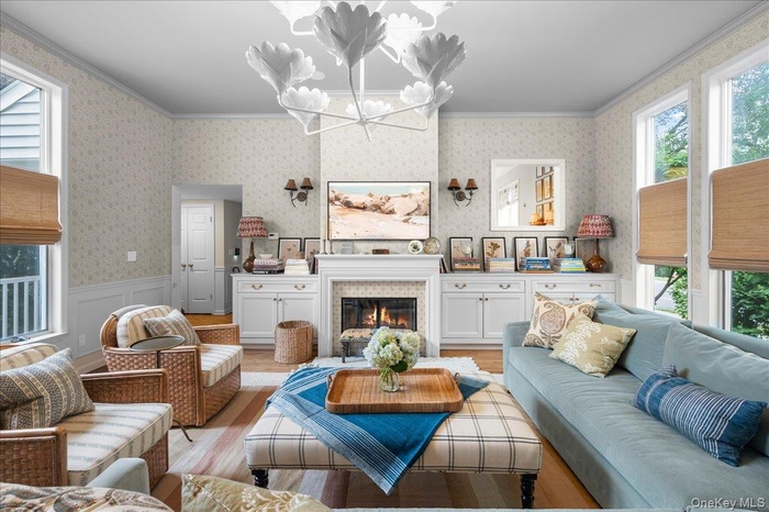Custom built-ins, mantle, and millwork